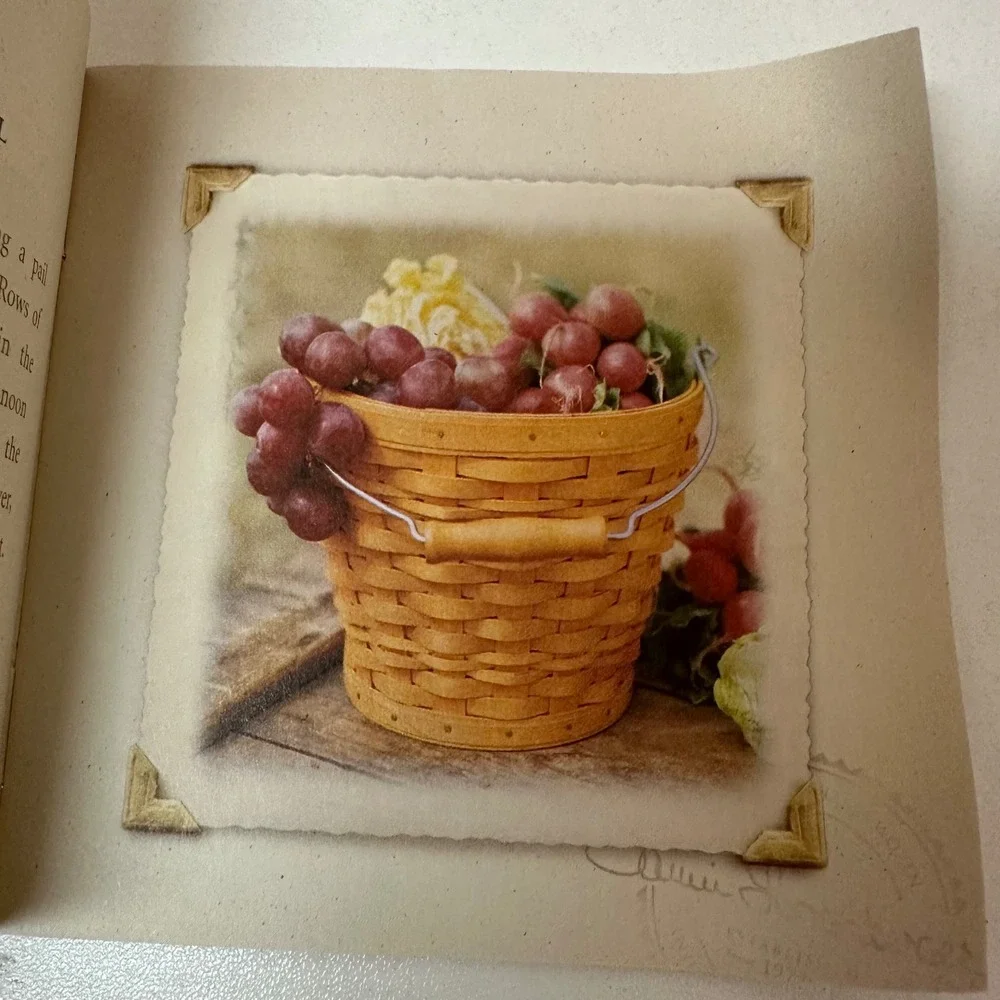 Longaberger Classic Autumn Pail Basket 2002 with Protector and Pamphlet 10068
